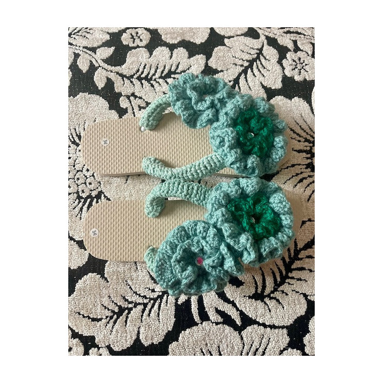 Sandales en crochet - Élégance artisanale et confort naturel