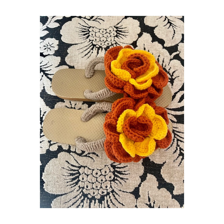 Sandales en crochet - Élégance artisanale et confort naturel